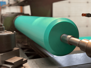 Custom-colored technical silicone elastomer components being manufactured at ENRI's production facility.